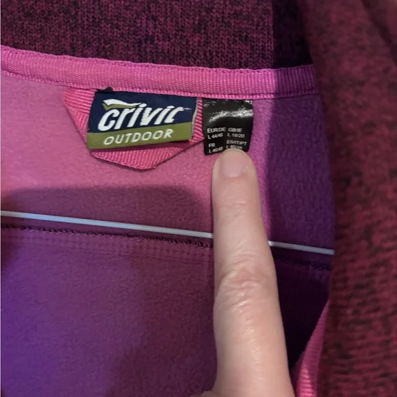 Women's Purple Full-Zip Jacket - Picture 3 of 3